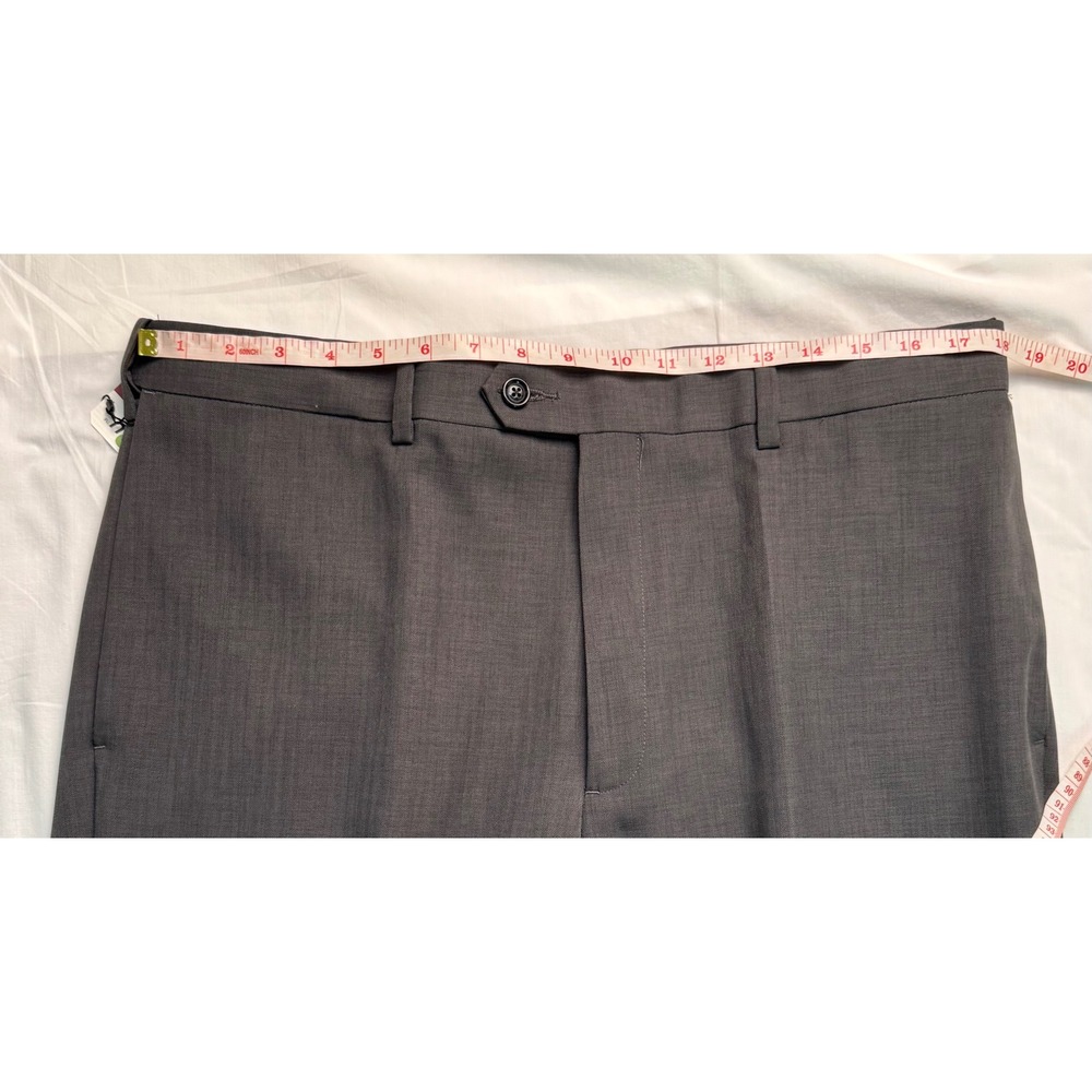 Savane Select Edition Dress Pants 36x30 Grey Wolf Herringbone Straight - Picture 11 of 16